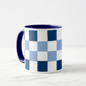 Tasse mit blauem und weißem Karton (Vorderseite Links)