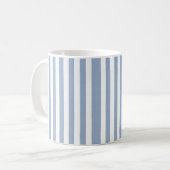 Tasse mit blauem und weißem Streifen (Vorderseite Links)
