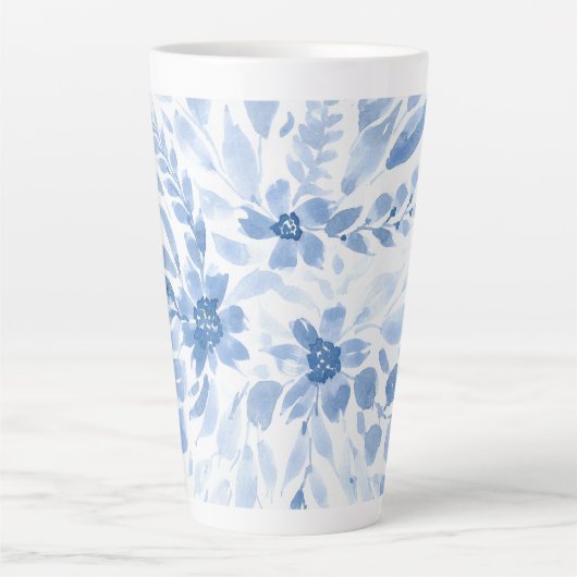 Tasse mit blauen und weißen Blume (Vorderseite)
