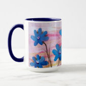 Tasse mit blauer Wasserfarbe (Links)