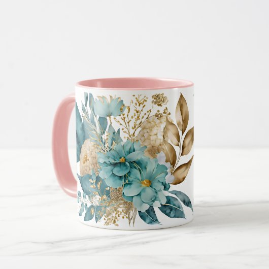 Tasse mit Blume (Vorderseite Links)