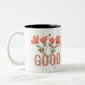 Tasse mit Blume und guten Morgen (Links)