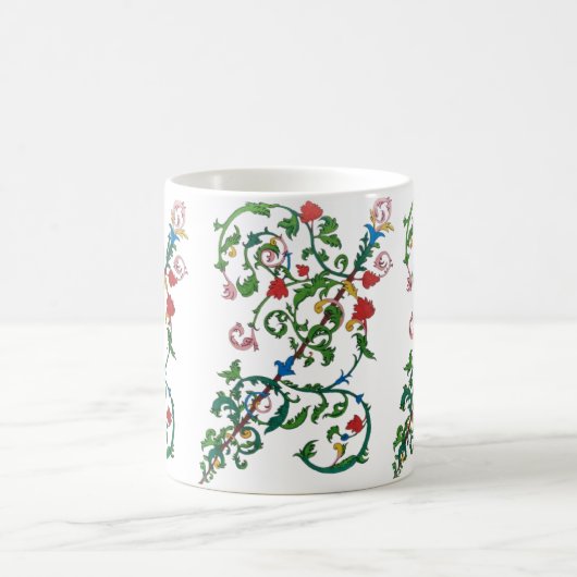 Tasse mit Blumen (Mittel)