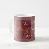 Tasse mit Blumen - individuell anpassbar (Vorderseite Links)