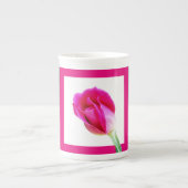 Tasse mit Blumen, Rosa Rose Korinthian Verse auf d (Vorderseite)