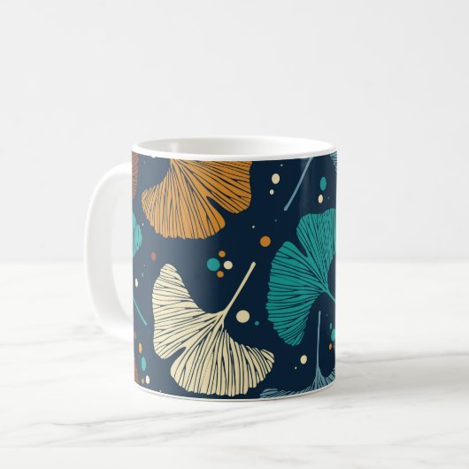 Tasse mit Blumenblättern (Vorderseite Links)