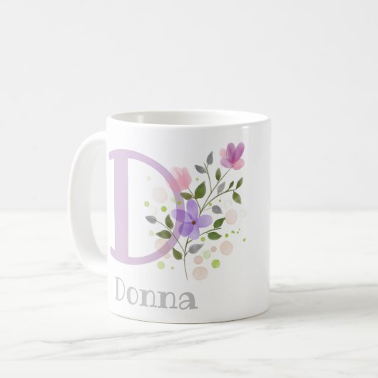 Tasse mit Blumendekor (Vorderseite Links)