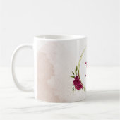 Tasse mit Blumenkaffee, magenta rosa (Links)