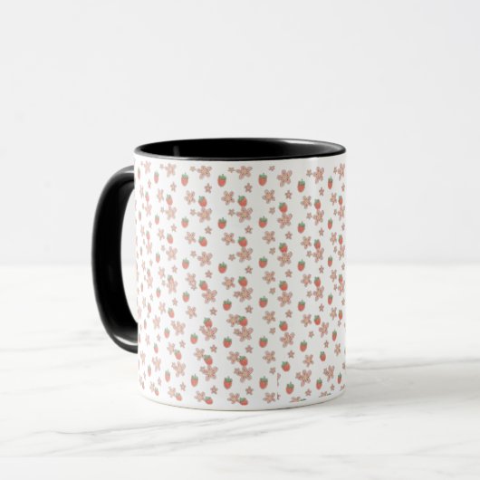 "Tasse mit Blumenmuster" für Kaffee oder Tee Tasse (Vorderseite Links)