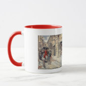 Tasse mit Bob Cratchit mit Tiny Tim (Links)
