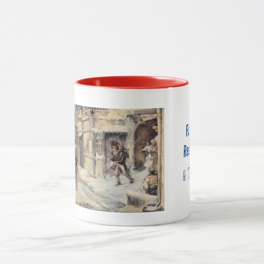 Tasse mit Bob Cratchit mit Tiny Tim (Zentrum)