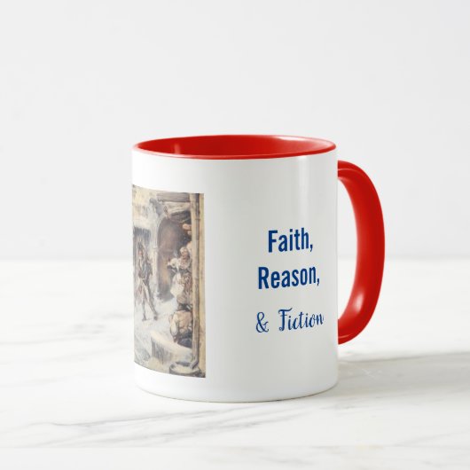 Tasse mit Bob Cratchit mit Tiny Tim (VorderseiteRechts)