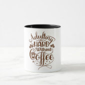 Tasse mit braunem Design für Ihren coolen Morgen (Zentrum)