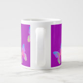 Tasse mit Butterbläschen (lila) (Rückseite)