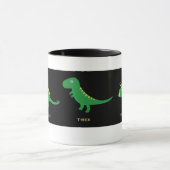 Tasse mit Cartoon-Dinosauriern (Zentrum)