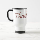 Tasse mit Cartoon Erntedank Truthahn (Links)