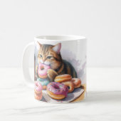 Tasse mit Cat and Donuts - Kaffee & Donut (Vorderseite Links)