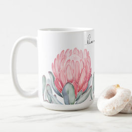 Tasse mit charmanten, delikaten Blume.