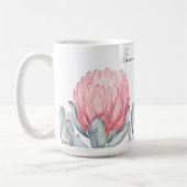 Tasse mit charmanten, delikaten Blume. (Links)