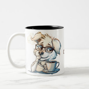 Tasse mit Cite Welpen