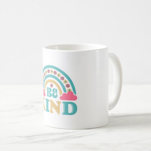 Tasse mit coolem Design Be Kind (VorderseiteRechts)