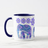 TASSE MIT COOLEN ELEFANTEN UND BLUME (Links)