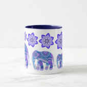 TASSE MIT COOLEN ELEFANTEN UND BLUME (Zentrum)