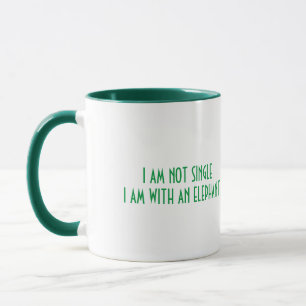 TASSE MIT COOLEN GRÜNEN ELEFANTEN