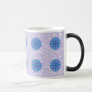 TASSE MIT COOLER BLAUE BLUME KUNST
