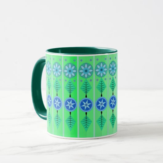 TASSE MIT COOLER KUNST FÜR DEN GEBURTSTAG (Vorderseite Links)