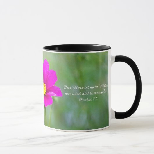 Tasse mit Cosmea-Blüte und Psalm (Rechts)