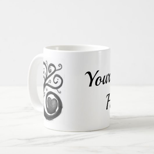 Tasse mit Curry Heart Ink (Vorderseite Links)
