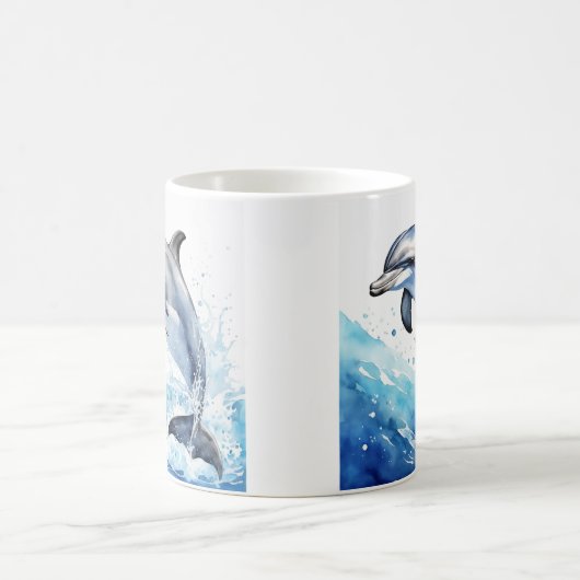 Tasse mit Delfindesign (Mittel)