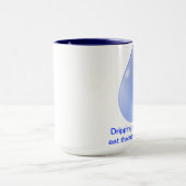 Tasse mit dem chinesischen Sprichwort über Persist (Zentrum)