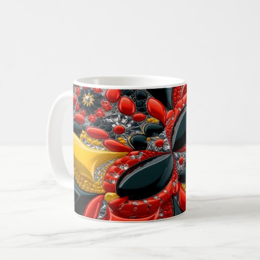 Tasse mit dem deutschen Farbdesign (Vorderseite Links)