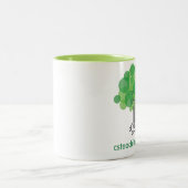 Tasse mit dem Limonen Grün-Innere - links (Mittel)
