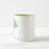 Tasse mit dem Limonen Grün-Innere - recht (Mittel)
