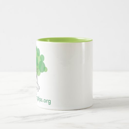 Tasse mit dem Limonen Grün-Innere - recht (Mittel)