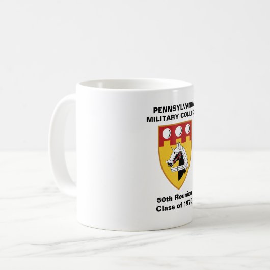 Tasse mit dem Logo "72 PMC Siegel" (Vorderseite Links)