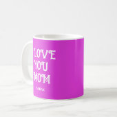 Tasse mit dem Text "I Liebe You Mama" und individu (Vorderseite Links)