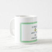Tasse mit dem Titel "Verzeihung" (Vorderseite Links)