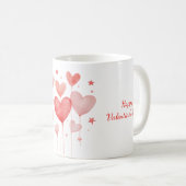 Tasse mit dem Valentinstag-Design (VorderseiteRechts)