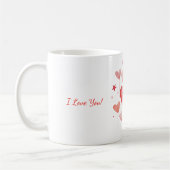 Tasse mit dem Valentinstag-Design (Links)