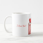 Tasse mit dem Valentinstag-Design (Links)