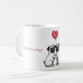 Tasse mit dem Valentinstag-Design (Vorderseite Links)