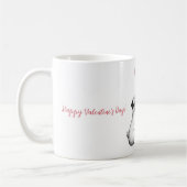 Tasse mit dem Valentinstag-Design (Links)