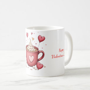 Tasse mit dem Valentinstag-Design