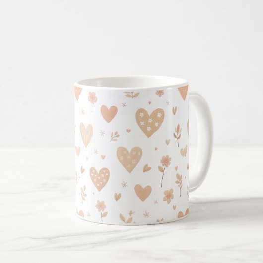 Tasse mit dem Valentinstag-Design (VorderseiteRechts)