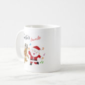 Tasse mit dem Weihnachtsmann - Ideal für warme Get (Vorderseite Links)