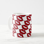 Tasse mit den roten Hot Lips (Vorderseite Links)